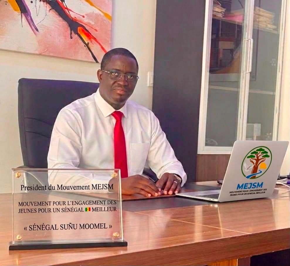 M. Badji Président du Mouvement pour l'Engagement des Jeunes pour un Sénégal Meilleur (MEJSM)